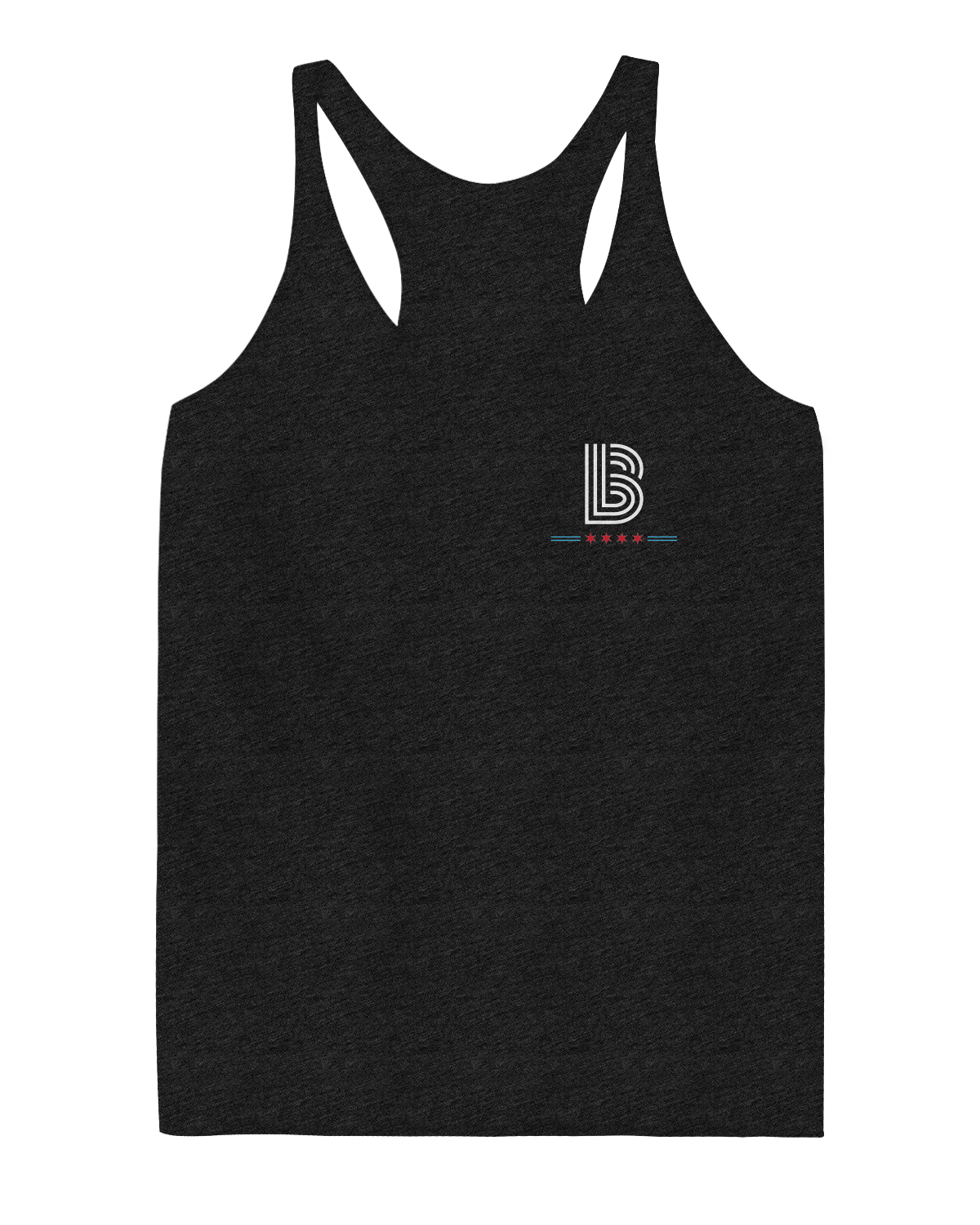 BBBS Chicago Flag Ladies Racerback