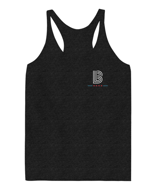 BBBS Chicago Flag Ladies Racerback